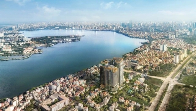 하노이의 아파트 가격은 최고 1억 5500만동/m2이며, 평균 아파트 가격은 560억동/m2
