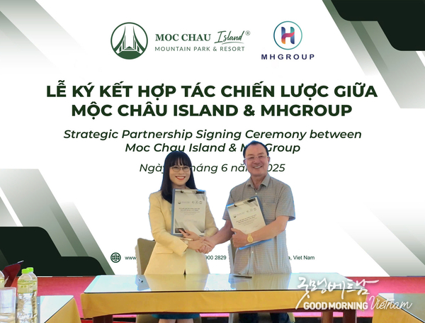 MH Group(Ms.Nguyễn Thị Minh Hằng(좌), 목쩌우 아이랜드 (Mr. Nguyễn Tiến Khanh(우)