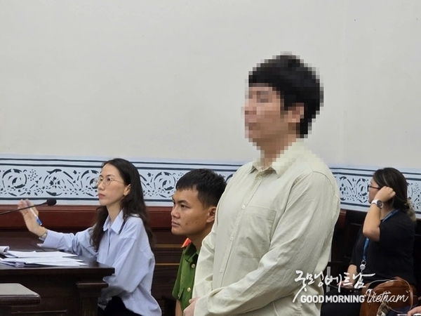베트남 호치민시 법정의 한국인 피고인 L씨