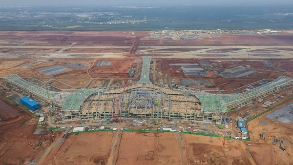 공사 중인 롱탄 국제공항 프로젝트.