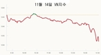 [주식] 11월 14일: 세션이 끝날 무렵 주가가 급락