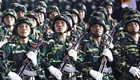 [화보] 베트남 통일 50주년 기념 퍼레이드, 베트남, 중국 및 기타 합동 군대가 독립궁 앞에서 퍼레이드