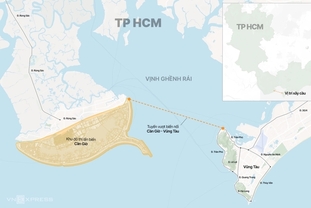 호치민에서 붕따우를 10분 만에..껀저와 붕따우를 연결하는 104조 동이 넘는 해상 교통 프로젝트
