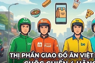 베트남 음식 배달 시장, 그랩과 쇼피푸드 시장의 96를 점유, 강력한 '양강 체제