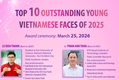 [인포그래픽] 베트남, 2025년 주목해야 할 젊은 인재 10인, 하노이에서 시상