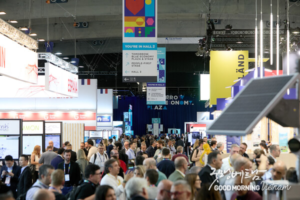 Visitors walk through the halls of Tomorrow.Blue Economy 2025